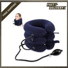 Neck Traction Device Cervical Traction Neck Pain Relief Adjustable Inflatable