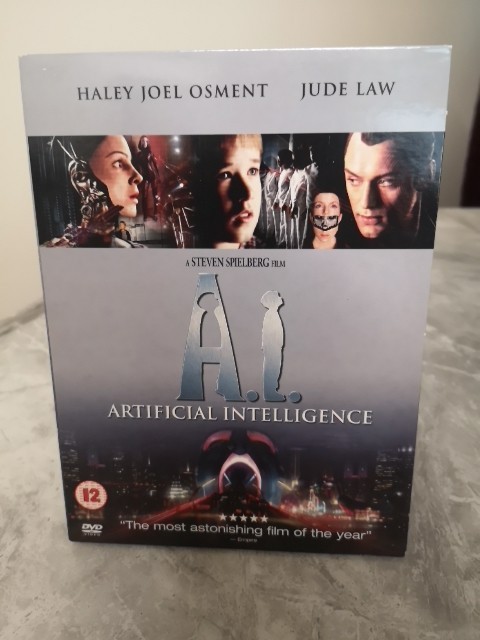 A.I. Artificial Intelligence DVD Starring Jude Law, 2002, Haley Joel Osment