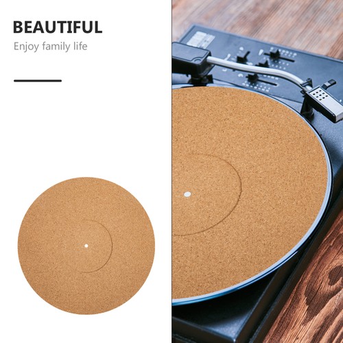 Juego de 2 alfombrillas de corcho reproductor de vinilo deslizables para cojines de discos - Imagen 5 de 12
