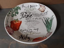 Rosanna Porcelain Large Pasta Serving Bowl 64oz Italy Spaghetti Linguine