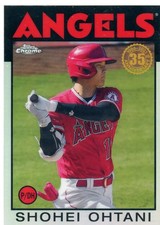 SHOHEI OHTANI 2021 TOPPS CHROME - 1986 TOPPS BASEBALL REFRACTOR  #86BC-9  ANGELS