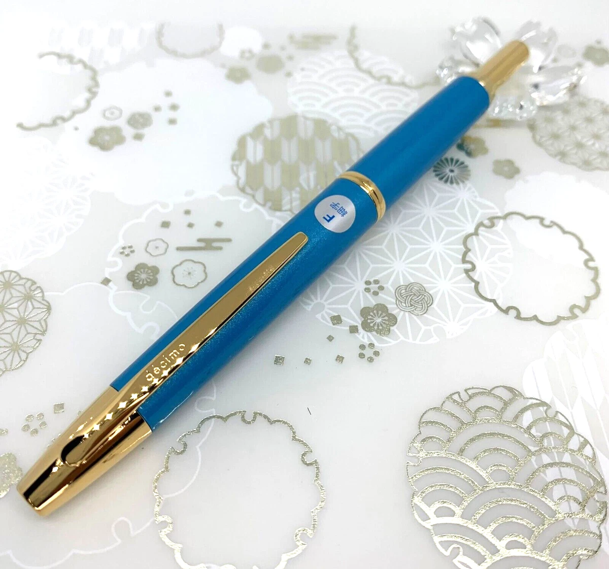 PILOT ペン　18K Pilot Bamboo Fountain Pen Never Inked, Black Resin, 18K 750 Medium
