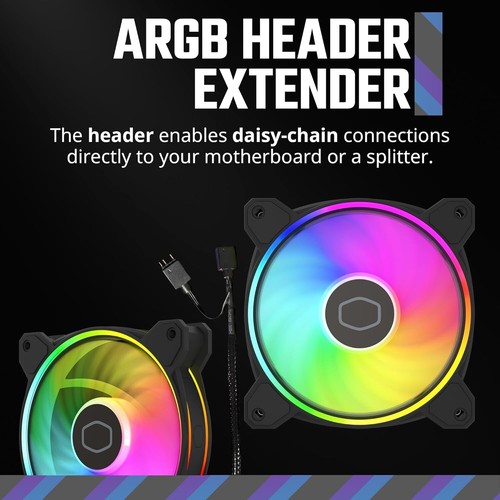 DEEPCOOL CF 120 PLUS (3 in 1) Addressable RGB Halo Ring PWM Fan  - Picture 8 of 12