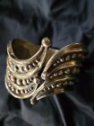 F. Balldares Mexican Sterling Silver Hinged Cuff Bracelet