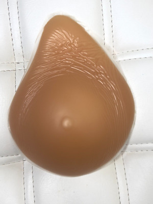 IVITA One Piece Asymmetrical Shape C Cup Silicone Breast Form for Mastectomy