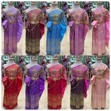 1 Traditional Princess Girl Thai Kids Dress Rum Dance Costume School Occasions