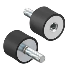 4pcs M6 x 20mm x 15mm Thread Male Female Rubber Mounts Vibration Isolators