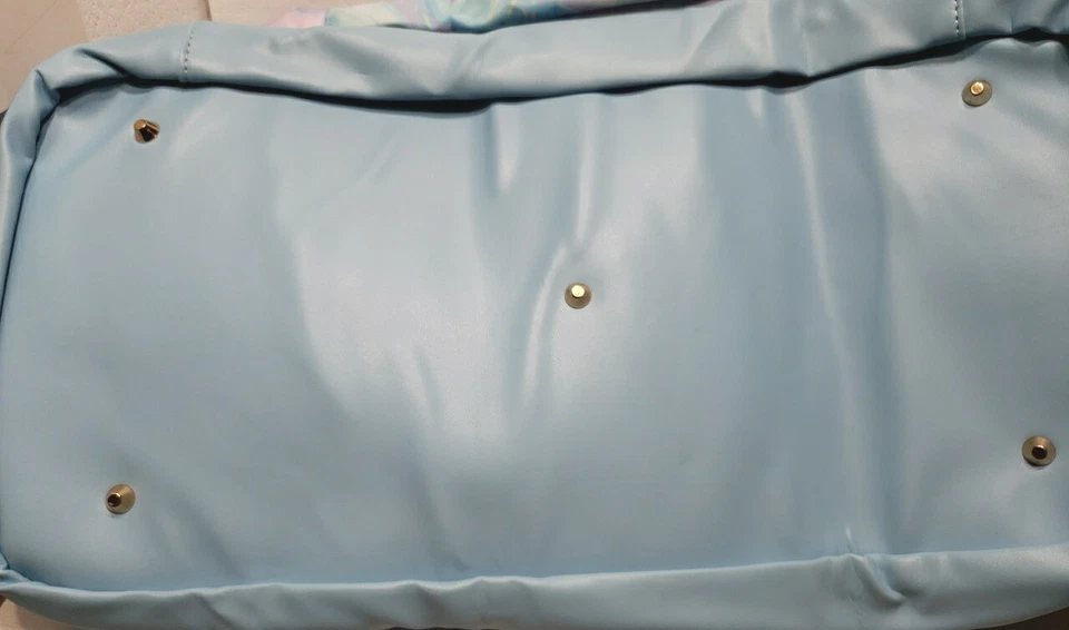 Bolso de Noche Bebé Azul Púrpura Nuevo 20" Largo 12 Ancho 12 Alto. Correa para el hombro/... Foto 4 de 4