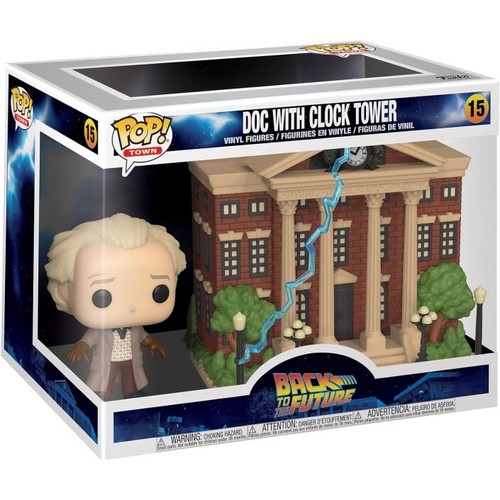Figura Funko Pop! Town Regreso al Futuro Doc con Reloj de la Torre Modelo 15 | 4 - Imagen 2 de 3