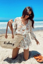 LOVESHACKFANCY Popover Dress in Floral Confetti (Size Small)