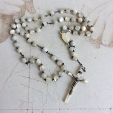 Chapelet Ancien Perles de Nacre XIXè (D)