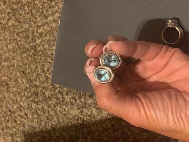 Silpada Blue Topaz Necklace, Earrings and Ring image 6