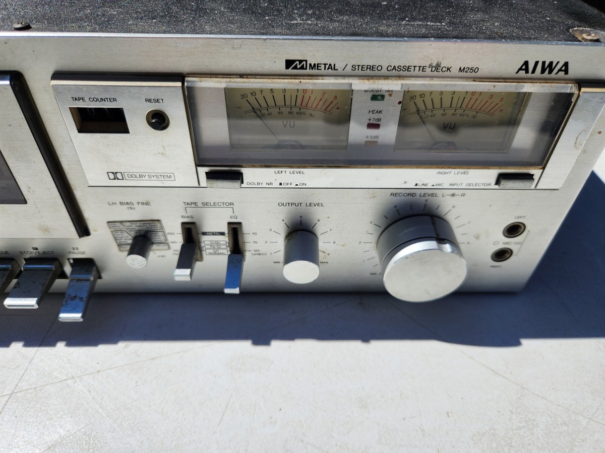 Vintage Aiwa M250 Metal Cassette Deck For Parts | eBay