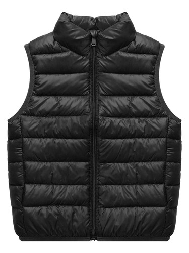 Girls Vest Street Jacket Camping Tops Zipper Down Waistcoat Fall Padded Hiking - Picture 8 of 72