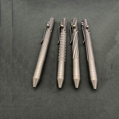 Solid Titanium Alloy Pen Bolt Ballpoint Mechanical Signing Multi Pen Stationery