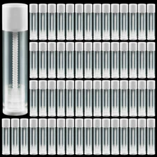 60 PACK Empty Lip Balm Tubes Bulk Twist-up Caps 3/16 Oz (5.5 ml) Container Tubes