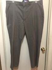 Stafford Traveler Plus Mens Wool Blend Dress Pants W 40X29 Gray & DBlue VTG READ