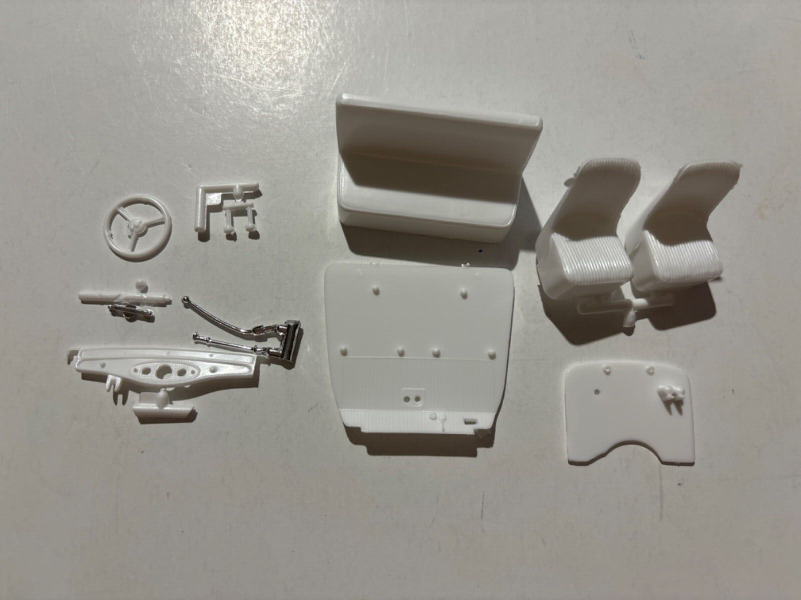 AMT 1/25 Scale 1934 Ford Pickup Interior Floor and Seats Model Car Parts