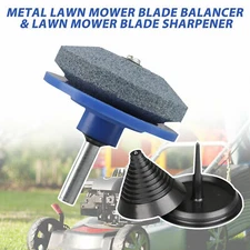 Mower Blade Balancer & Sharpener Set For Lawn Mower & Garden Precise Balancing