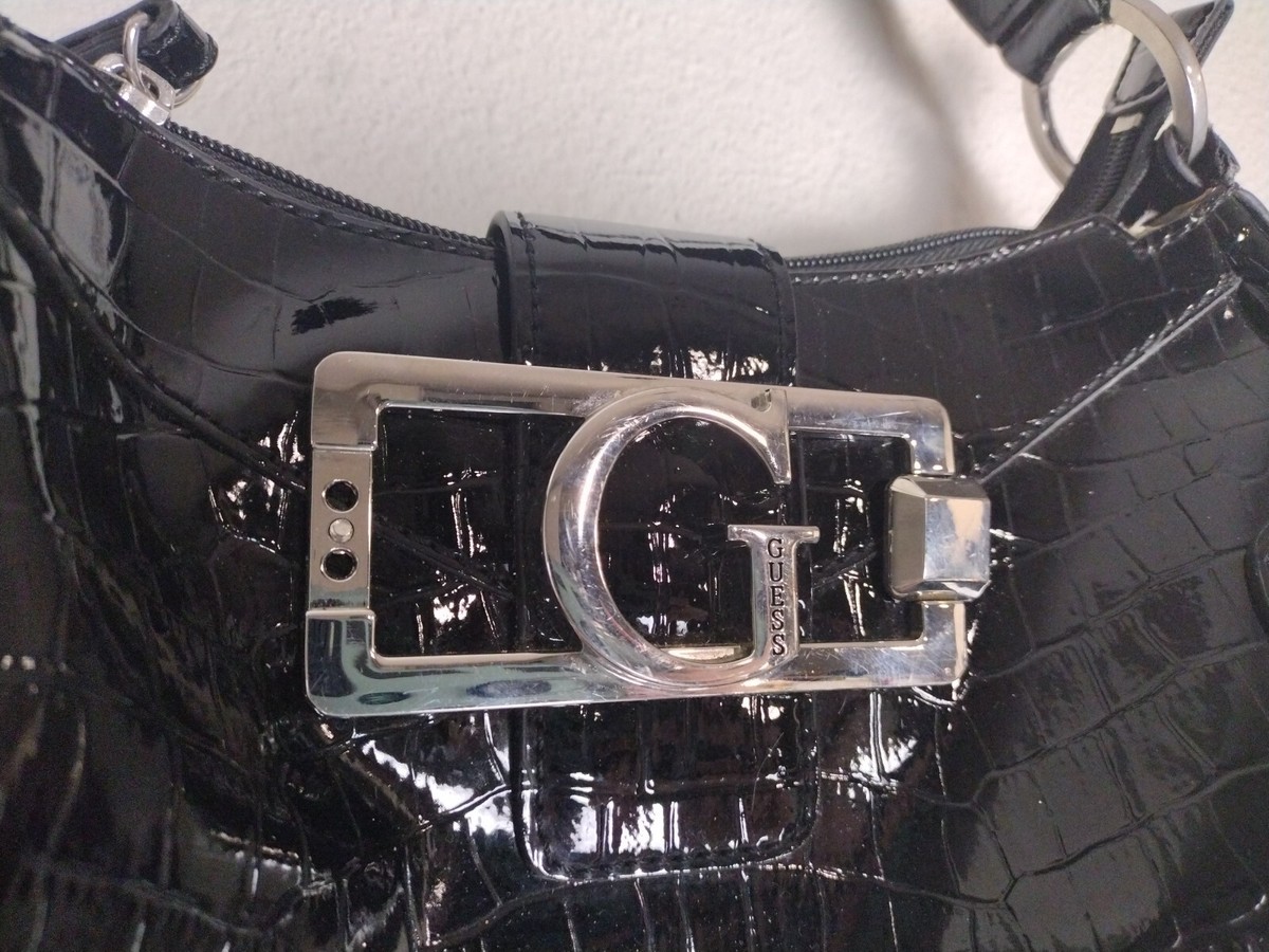 Vintage GUESS Frontier Y2K Black Patent Faux Leather Vintage GUESS Frontier Y2K Black Patent Faux Leather