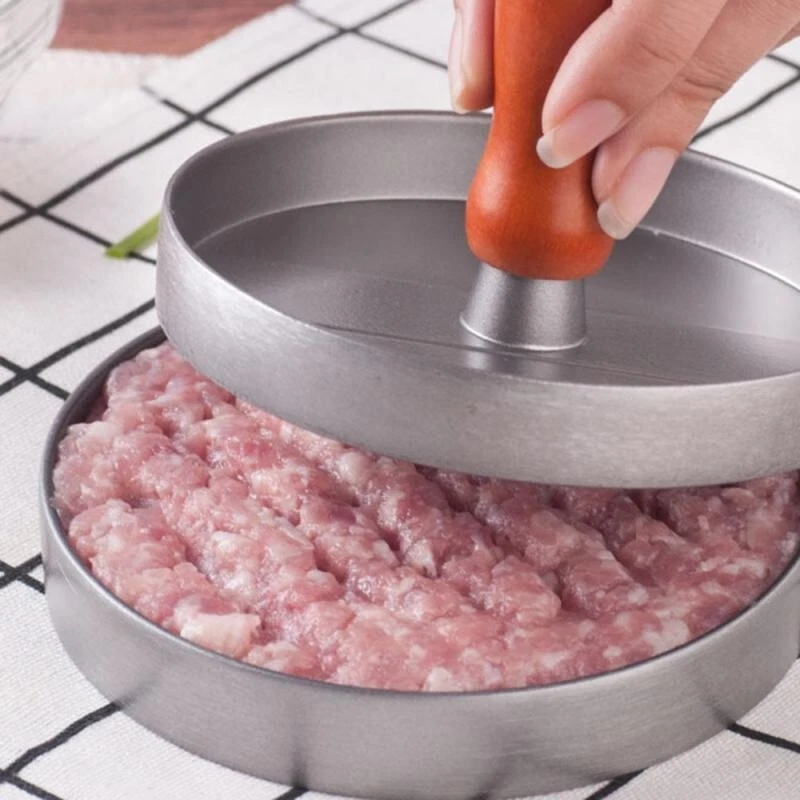 DIY Hamburger Meat Press Tool Round Shape Burger Press Meat Press Beef  Grill | eBay