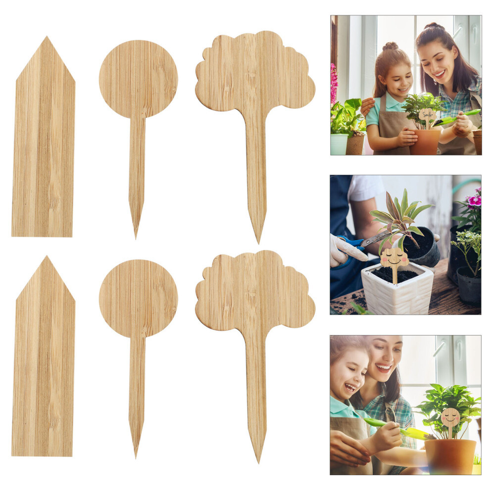 30 Bamboo Plant Labels for Garden and Greenhouse Decoration eBay