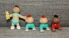 Lot of 4 Vintage 1985 Cabbage Patch Kids plastic pvc baby figures