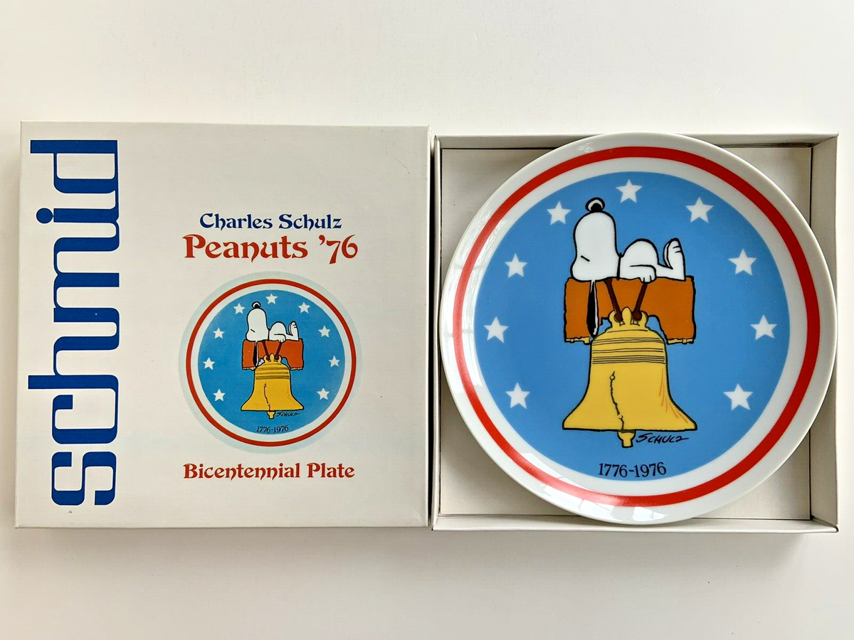 Schmid 1976 Peanuts Snoopy Bicentennial Plate - Original Box | eBay