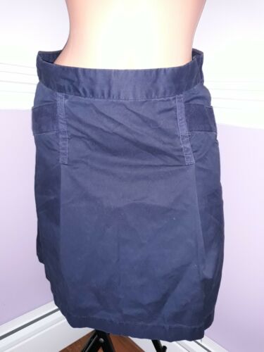J. Spódnica damska Crew wyblakłe chino klasyczne skośne niebieskie plisy bawełna rozmiar 2 - Zdjęcie 1 z 3