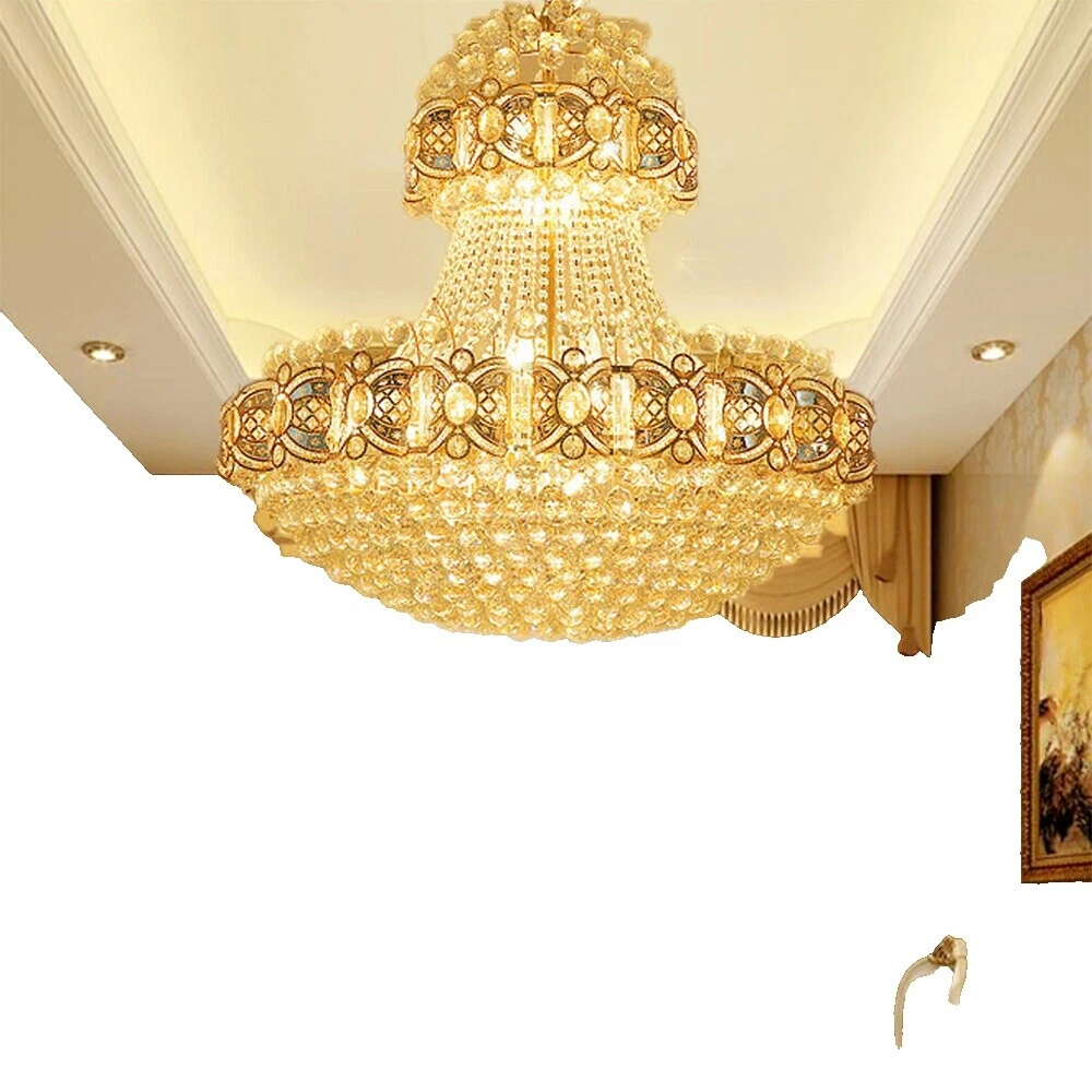 Candelabros de cristal Salón tradicional y luminarias de techo