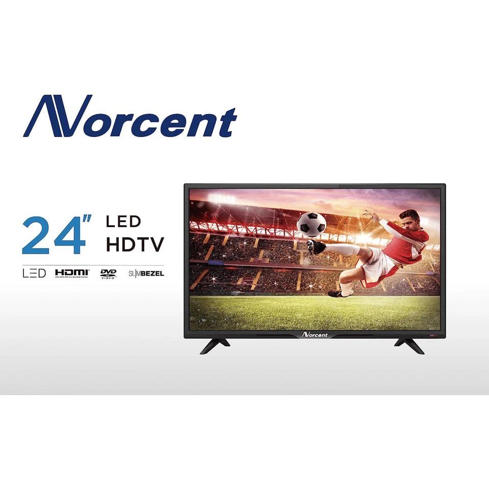 Norcent 24 Inch 720P LED HD Backlight Flat TV DVD Combo with Built-In Speakers - Image 2 of 4