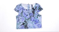 Jessica Simpson Purp Lexi Garden Crop Top Size M on sale Jessica Simpson Purp Lexi Garden Crop Top Size M on sale