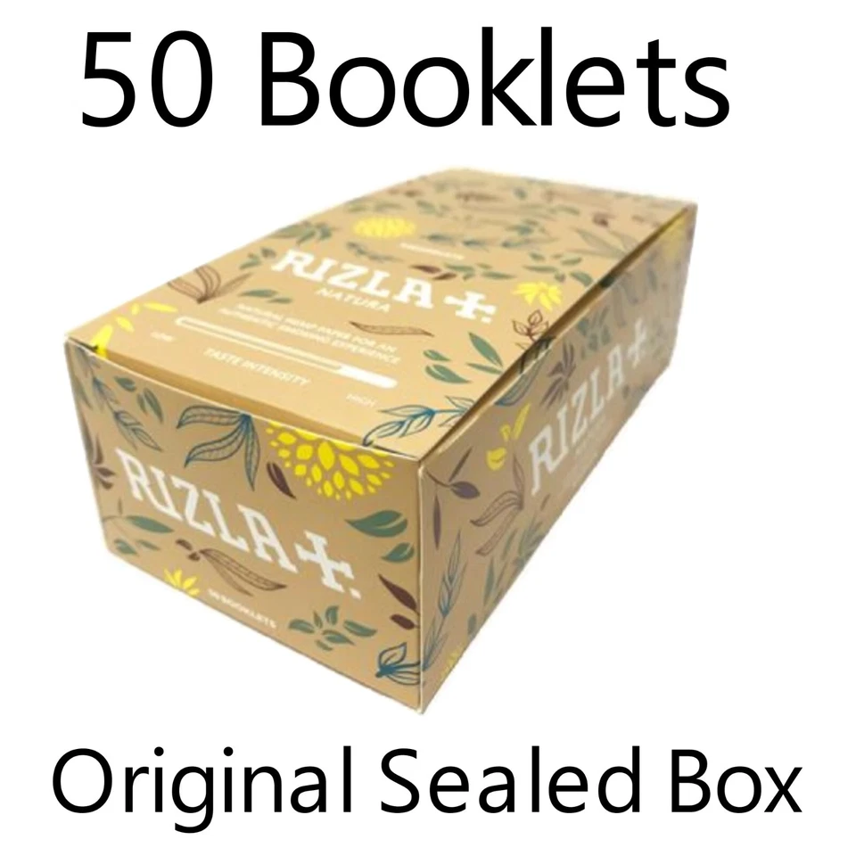 Rizla Natura Natural Hemp Regular Rolling Papers 50 Booklets - Sealed Box