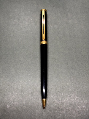 [Excellent] MONTBLANC NOBLESSE OBLIGE Black GT Vintage Twist Ballpoint Pen