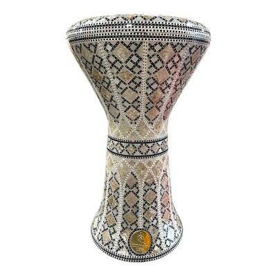 Drum Darbuka tabla doumbek mother of pearl Gawharet El Fan free bag 18.5/19