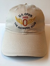 US Open 2012 The Olympic Club Hat Cap San Francisco USGA Golf Beige Adjustable !
