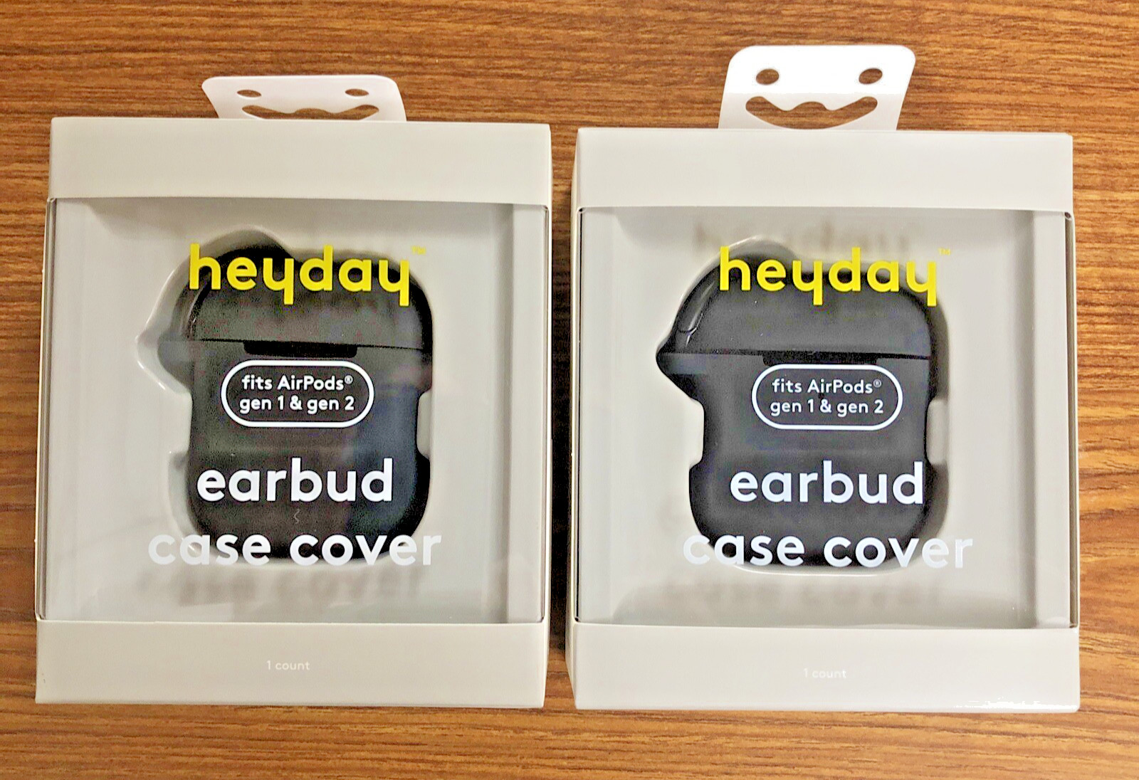 Hayday Earbud Case Cover Fits Airpod Gen 1 & Gen 2 Black Lot Of 2