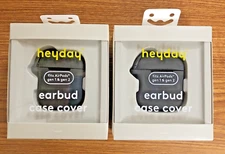 Hayday Earbud Case Cover Fits Airpod Gen 1 & Gen 2 Black Lot Of 2