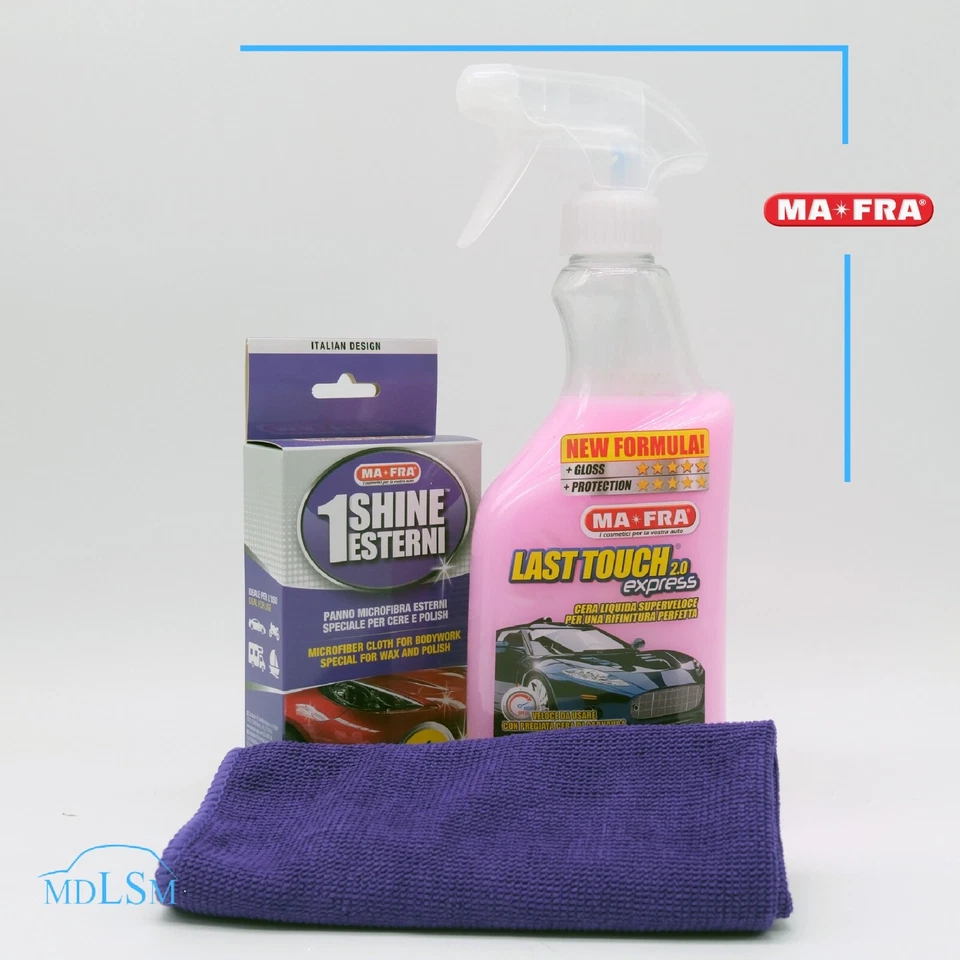 MA FRA MAFRA LAST TOUCH EXPRESS 2.0 CERA LIQUIDA + 1 SHINE ESTERNI PANNO IN MICROFIBRA