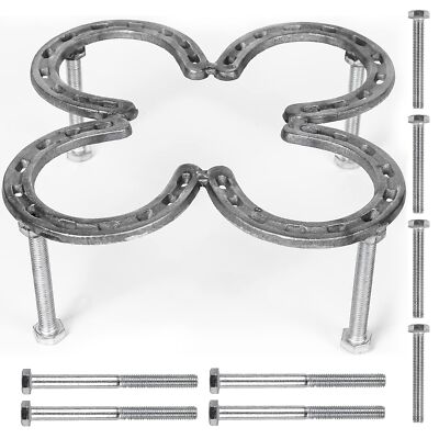 Dutch Oven Stand Made Of Steel Horseshoes Camp Tripod Cast Iron Dutch Oven Tool 