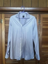 Men's HUGO BOSS Long Sleeve Dress Shirt Size 43 XL