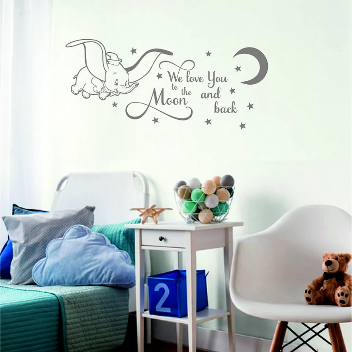I love you to the moon and back nursery decor 2025