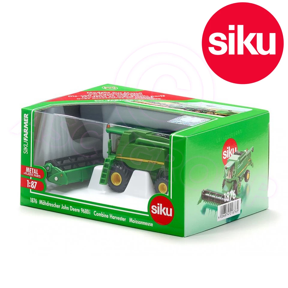 SIKU No 1876 1:87 JOHN DEERE 9680i HO COMBINE HARVESTER DieCast Metal Model Toy - Image 2 of 2