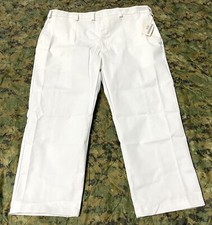 MADE IN USA DSCP White Uniform Work Dress Pants Chef Painter Medical Sz 28-46