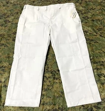 Mens USA WHITE DRESS / WORK PANTS HOSPITAL MEDICAL COOK PAINTER SIZE 28-46 NEW