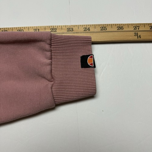 ellesse Women's Littlewood Fleece Sweatshirt Jumper in Blush (Pale Pink) US-L - Picture 14 of 16