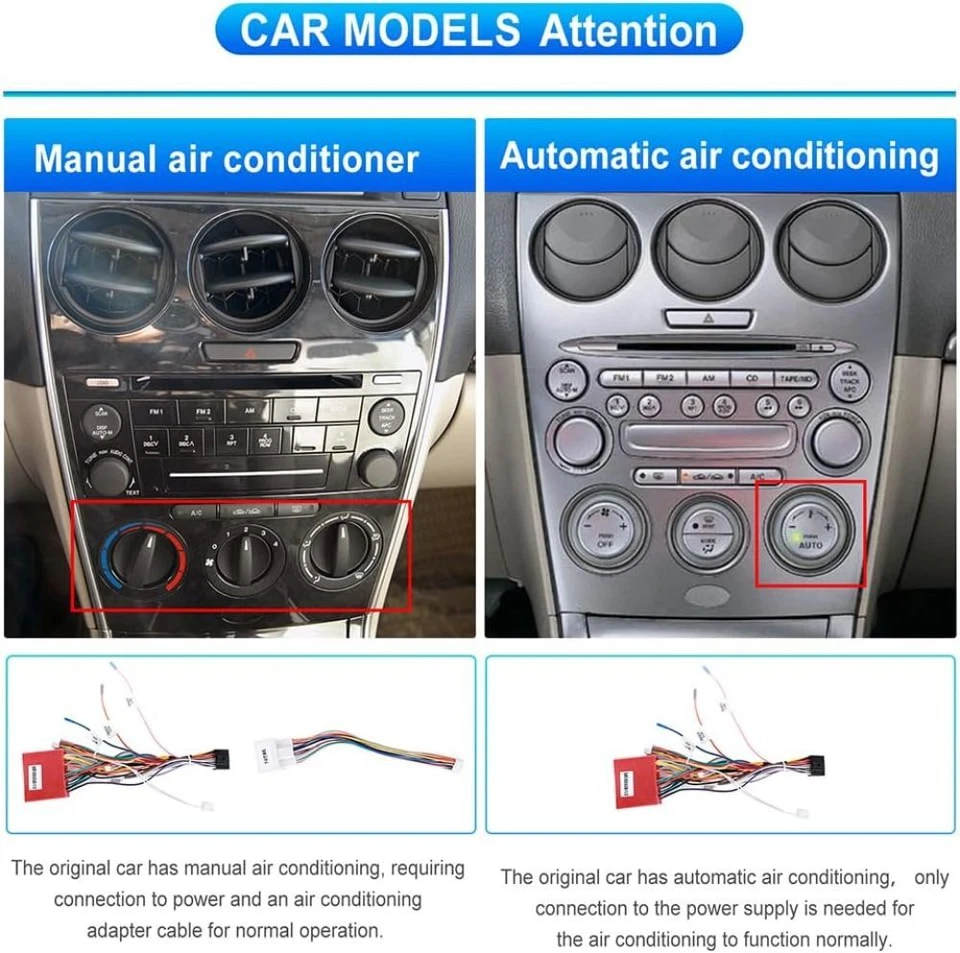 2G+64GB For Mazda 6 2003-2008 Android 15.0 Carplay Car Stereo GPS Radio GPS WIFI - Image 3 of 4