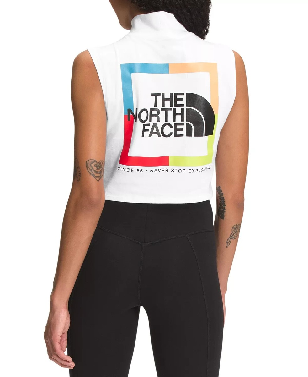 ☆THE NORTH FACE☆ Women's Beyond Pick Mock Neck WHITE The North Face Women's Logo Mock-Neck WHITE Tank Top XXL | eBay