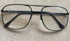 Art Craft ArtCraft Eyeglasss Full Metal Frame Matte Black 58-18 145 Pilot EUC