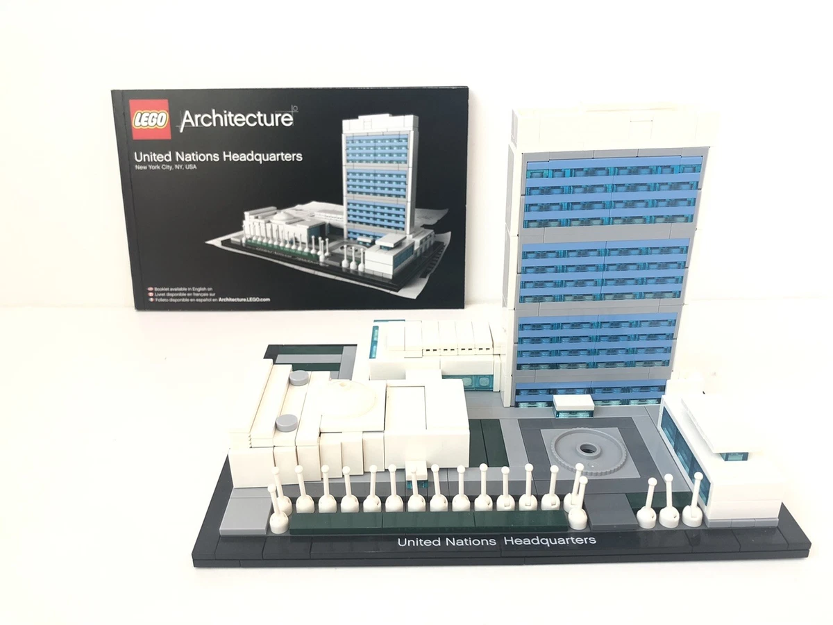 mobil Forlænge Asien Lego Architecture 21018 - UN Headquarters (100% complete with manual, no  box) | eBay